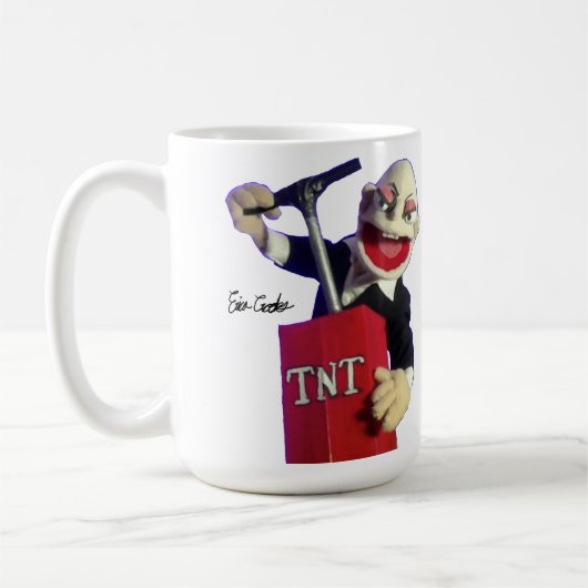 Mug marionnette punk avec plongeur TNT (Gauche)