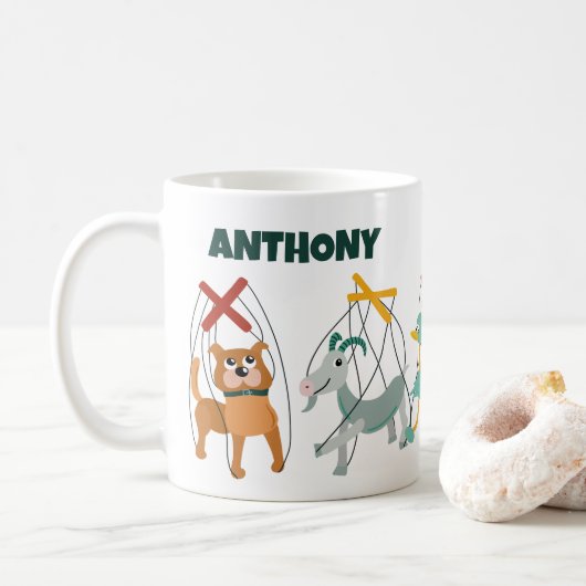 Mug Marionnettes marionnettes marionnettes marionnette (Avec donut)