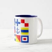 Mug maritime - choisissez style et couleur (Devant droit)
