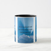 Mug Mark 13:31 KJV Bible Écriture Pic Deux Tons (Centre)