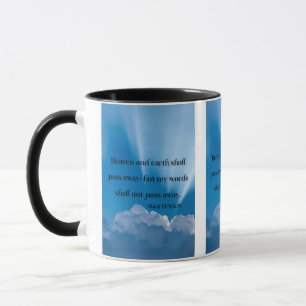 Mug Mark 13:31 KJV Bible Écriture Pic Deux Tons