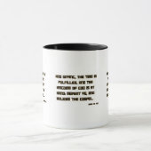 Mug Mark 1:15 KJV Bible Écriture Deux Tons (Centre)