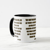 Mug Mark 4:12 KJV Bible Écriture Deux Tons (Devant gauche)