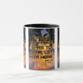 Mug Mark 4:23 KJV Bible Verse Pic Deux Tons (Centre)