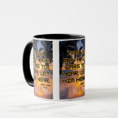Mug Mark 4:23 KJV Bible Verse Pic Deux Tons (Devant gauche)
