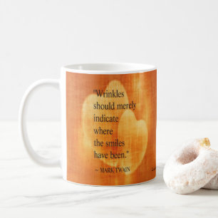 Mug Mark Twain Citation Anniversaire Avec Coeurs