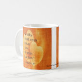 Mug Mark Twain Citation Anniversaire Avec Coeurs (Devant gauche)