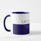 Mug Marketeur numérique professionnel moderne bleu mar (Gauche)