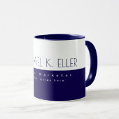 Mug Marketeur numérique professionnel moderne bleu mar (Devant droit)