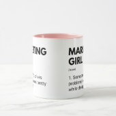 Mug Marketing Cute Funny Girls Définition (Centre)
