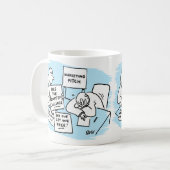 Mug Marketing Manager est Enduring a Sales Pitch. Drôl (Devant gauche)