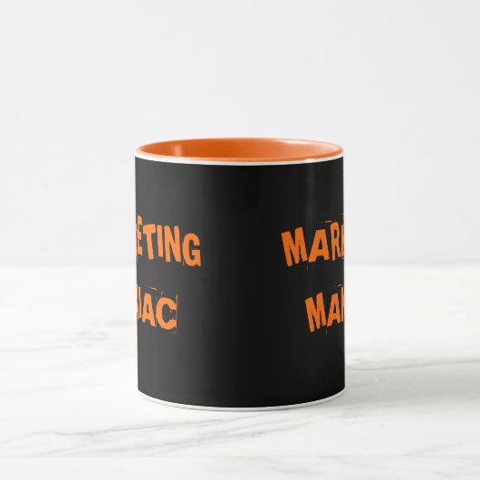 Mug Marketing Maniac Funny Manager Exec Titre du trava (Centre)