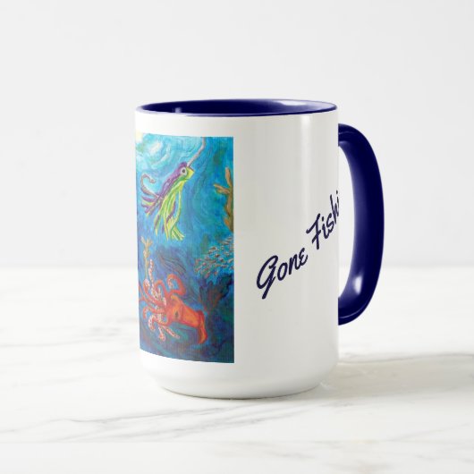 Mug Marlin bleu (Devant droit)