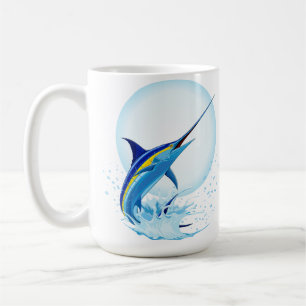 Mug Marlin Bleu Jaillissant de l'Océan