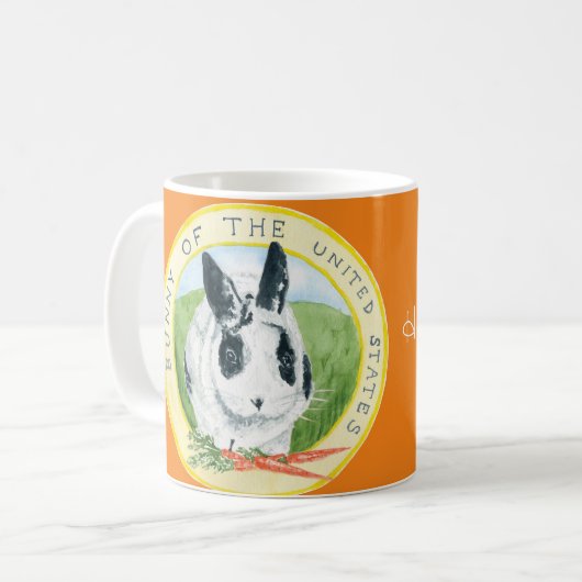 Mug Marlon Bundo Easter mule orange (Devant gauche)