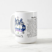 Mug Marlow, l'origine, la signification et la crête (Devant gauche)
