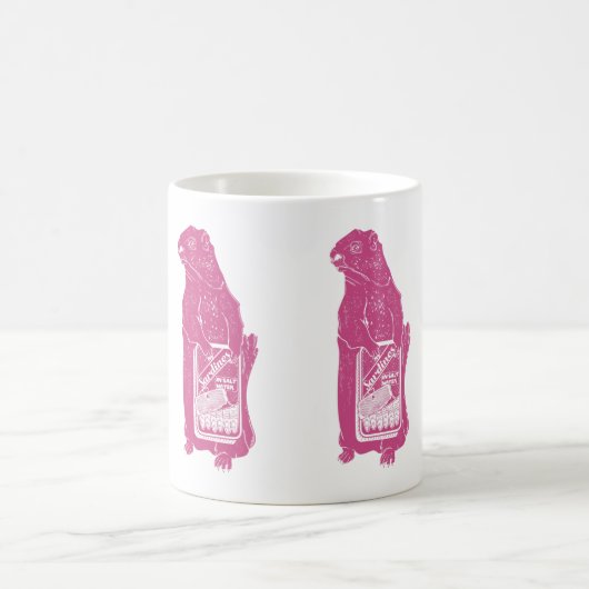 Mug Marmot Groundhotte mangeant des sardines (Centre)