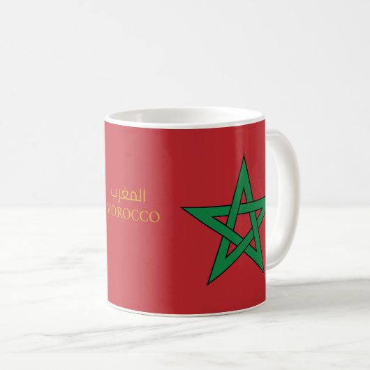 Mug Maroc - Drapeau marocain (Devant droit)