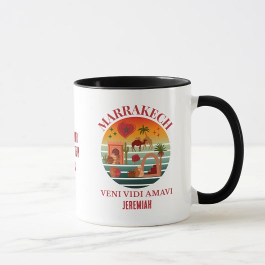Mug Maroc Vacances du groupe Veni Vidi Amavi MARAKKESH (Droite)