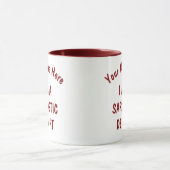 Mug Maroon & Blanc | Je suis un plaisir sarcastique am (Centre)