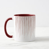 Mug Maroon Coffee Motif élégant (Gauche)