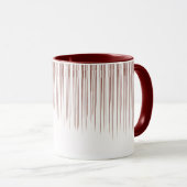 Mug Maroon Coffee Motif élégant (Devant droit)
