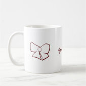 Mug Maroon Ribbon Nom esthétique. (Gauche)