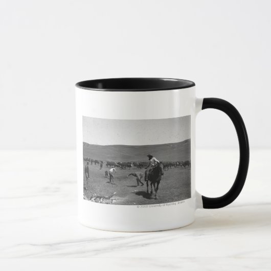 Mug Marquage à chaud de cowboys (Droite)