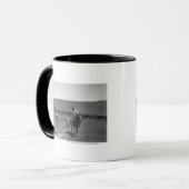 Mug Marquage à chaud de cowboys (Devant gauche)