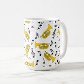 Mug Marquage Baritone Notes musicales Clés Treble (Devant droit)