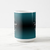 Mug Marque avec votre logo d'entreprise, Turquoise fon (Centre)