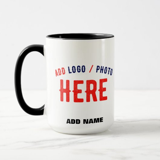 MUG MARQUE BLANCHE MODERNE ET PERSONNALISABLE VÉRIFIÉE (Gauche)