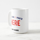 MUG MARQUE BLANCHE MODERNE ET PERSONNALISABLE VÉRIFIÉE (Devant gauche)