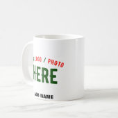 MUG MARQUE BLANCHE MODERNE ET PERSONNALISABLE VÉRIFIÉE (Devant gauche)