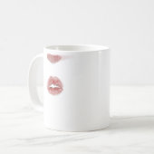 Mug Marque de bâton à lèvres Kiss Me (Devant gauche)