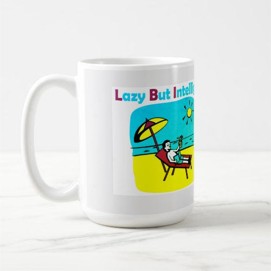 MUG MARQUE DE COMMERCE LAZY MAIS INTELLIGENTE (Gauche)