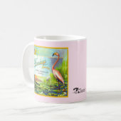 Mug - Marque de Flamant rose - Étiquettes Fruit Cr (Devant gauche)