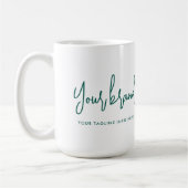 Mug Marque Modern Script Nom de l'entreprise (Gauche)