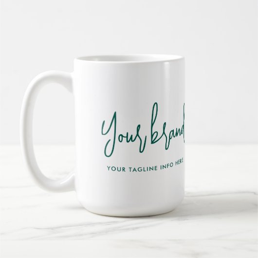 Mug Marque Modern Script Nom de l'entreprise (Gauche)