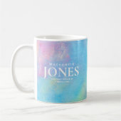 Mug Marque personnelle Logo d'affaires Moderne Pastel  (Gauche)