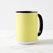 MUG MARQUE VÉRIFIÉE MODERNE ET MODERNE PASTEL JAUNE (Devant droit)