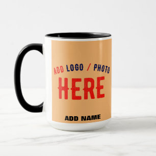 MUG MARQUE VÉRIFIÉE ORANGE PERSONNALISÉE ET MODERNE