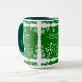 Mug Marque Verte Et Blanche Snowman - Laisser Neiger (Devant gauche)