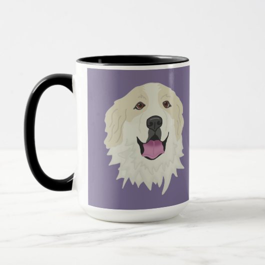 Mug Marques de Badger personnalisables des Grands Pyré (Gauche)