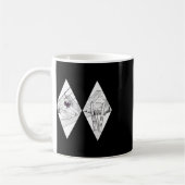 Mug Marqueur graphique de piste difficile Ski Snowboar (Gauche)