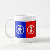 Mug Marqueurs de sentier d'animaux de randonnée (Gauche)