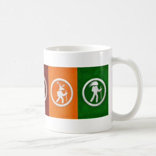 Mug Marqueurs de sentier d'animaux de randonnée (Droite)