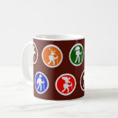 Mug Marqueurs de sentier pour animaux de randonnée (Devant gauche)