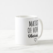 Mug Marraine d'honneur Proposition évidemment drôle (Devant droit)