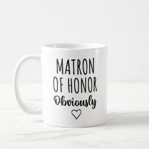 Mug Marraine d'honneur Proposition évidemment drôle